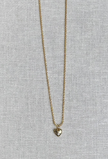 Serpentine Chain + Heart Cz Charm