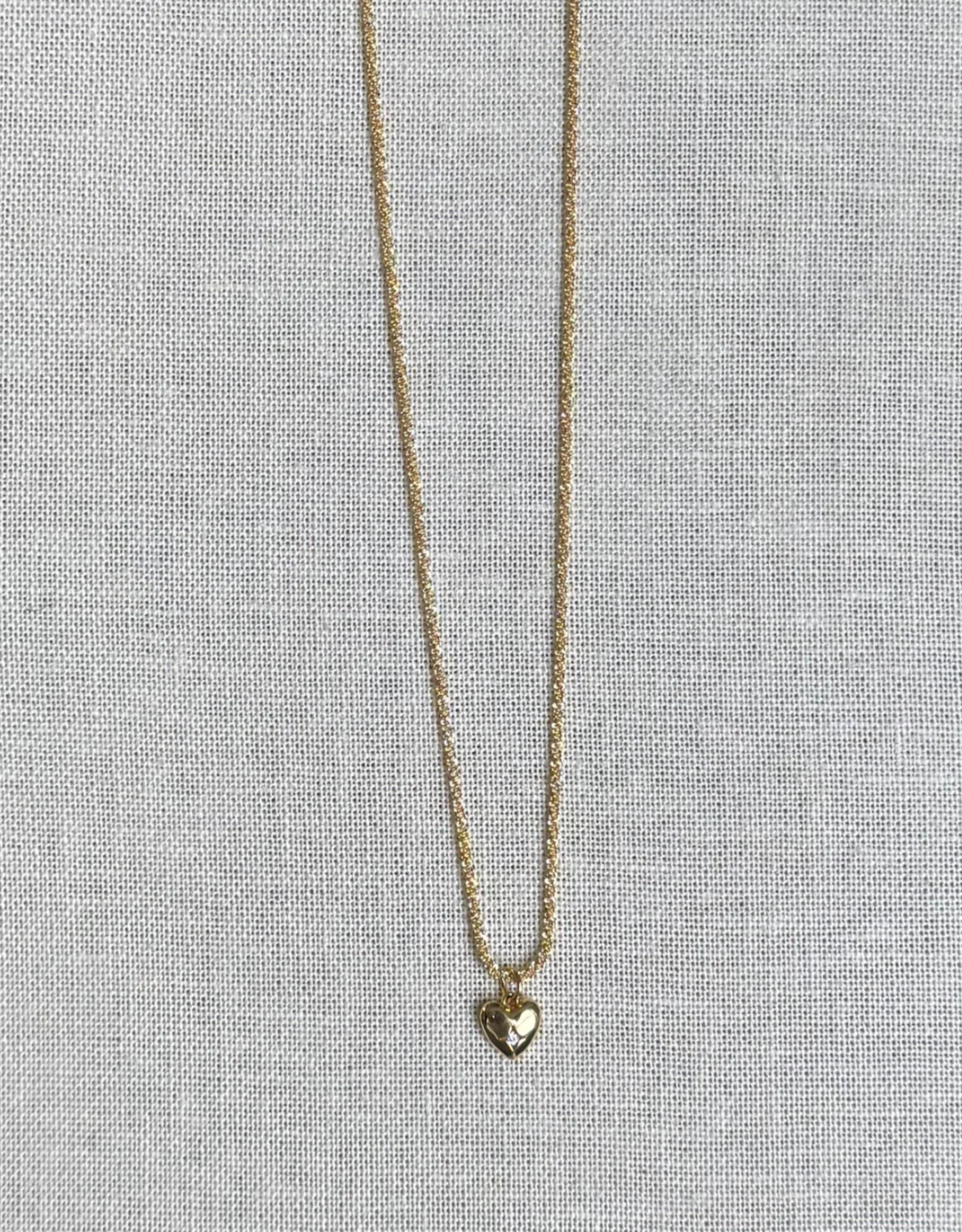 Serpentine Chain + Heart Cz Charm