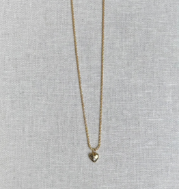 Serpentine Chain + Heart Cz Charm
