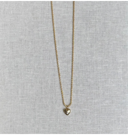 Serpentine Chain + Heart Cz Charm
