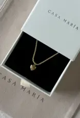 Serpentine Chain + Heart Cz Charm