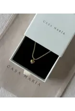 Serpentine Chain + Heart Cz Charm