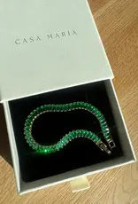 Green Emerald Cz Necklace