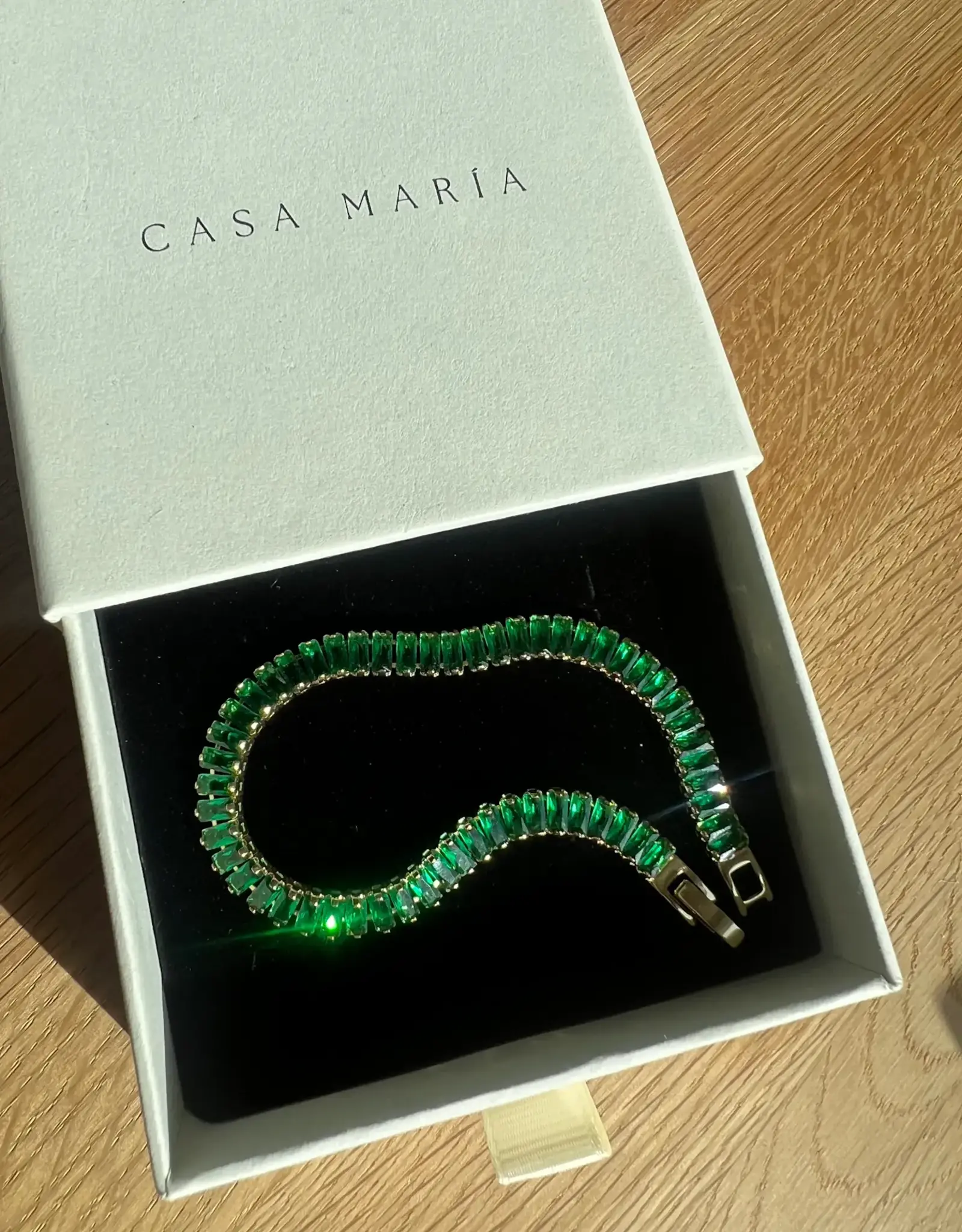 Green Emerald Cz Necklace