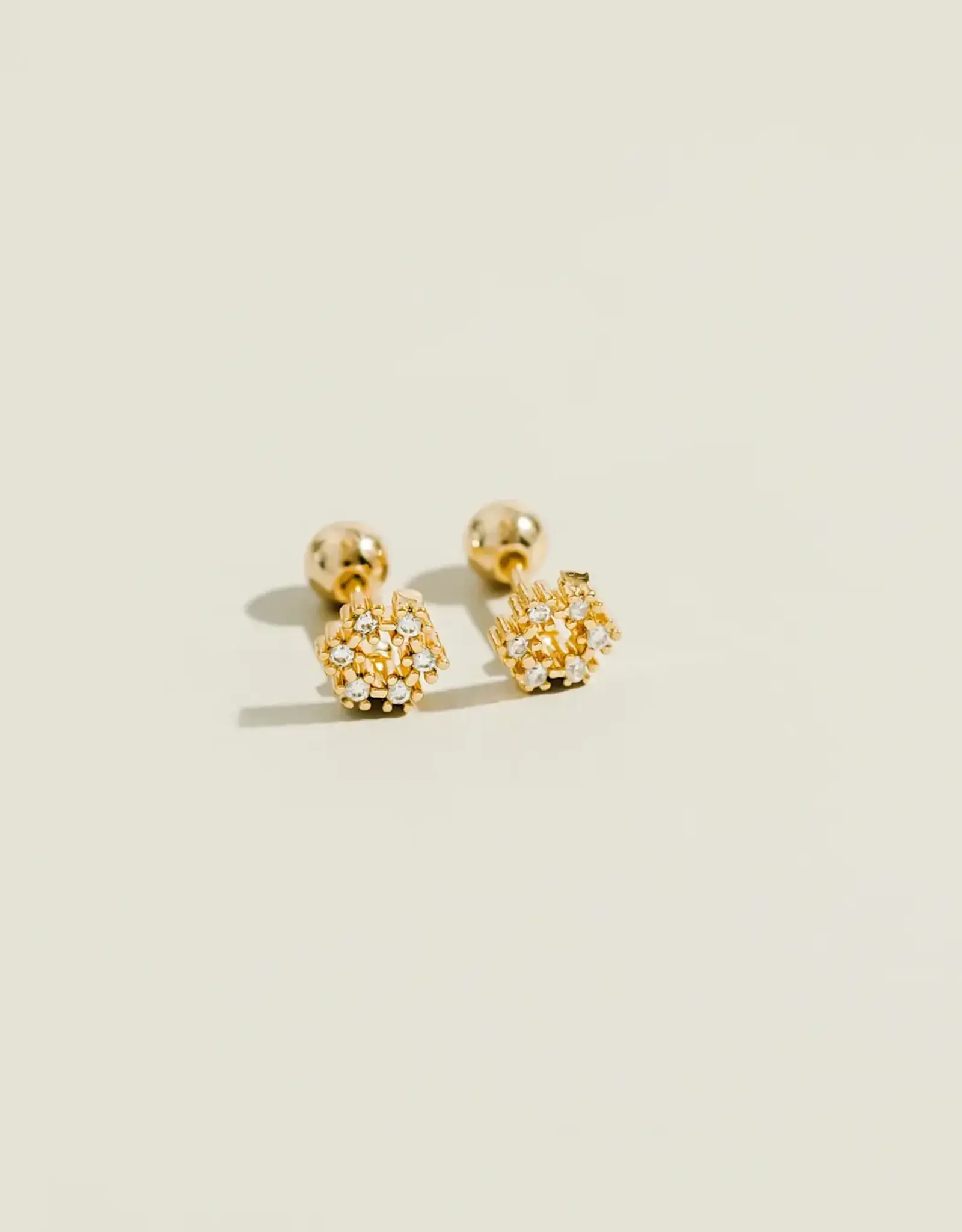Flower Zirconia Studs