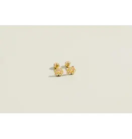Zirconia Heart Studs