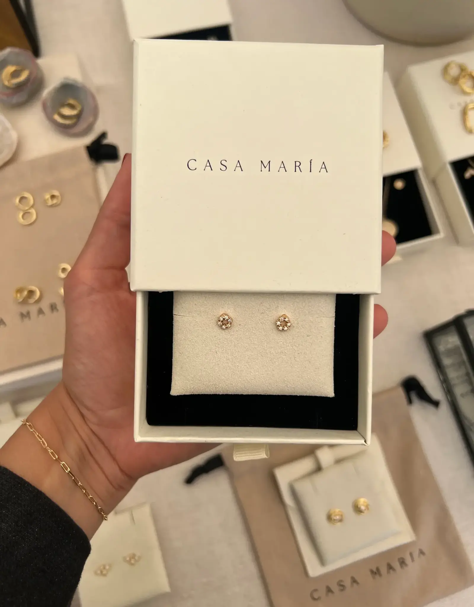 Flower Zirconia Studs