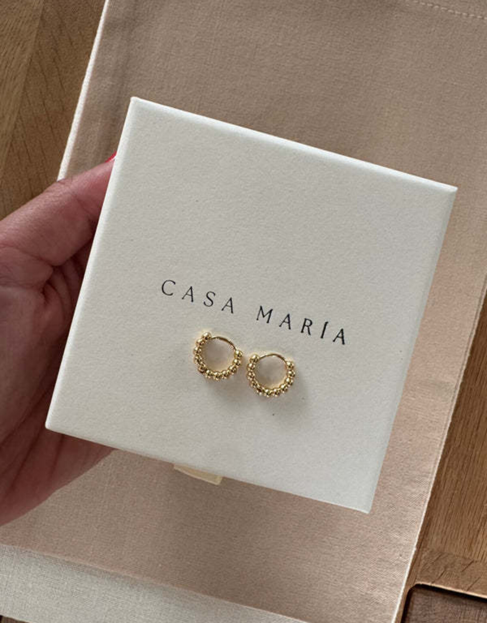 Beaded Hoops