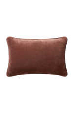 Chris Loves Julia × Loloi Velvet Pillow - Cinnamon, 13x21