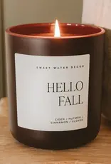 Hello Fall 15 oz Candle, Matte Jar