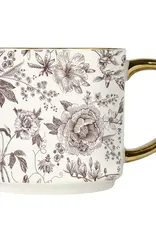 Brown Delft Coffee Mug