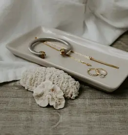 Cream Stoneware Tray