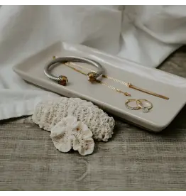 Cream Stoneware Tray