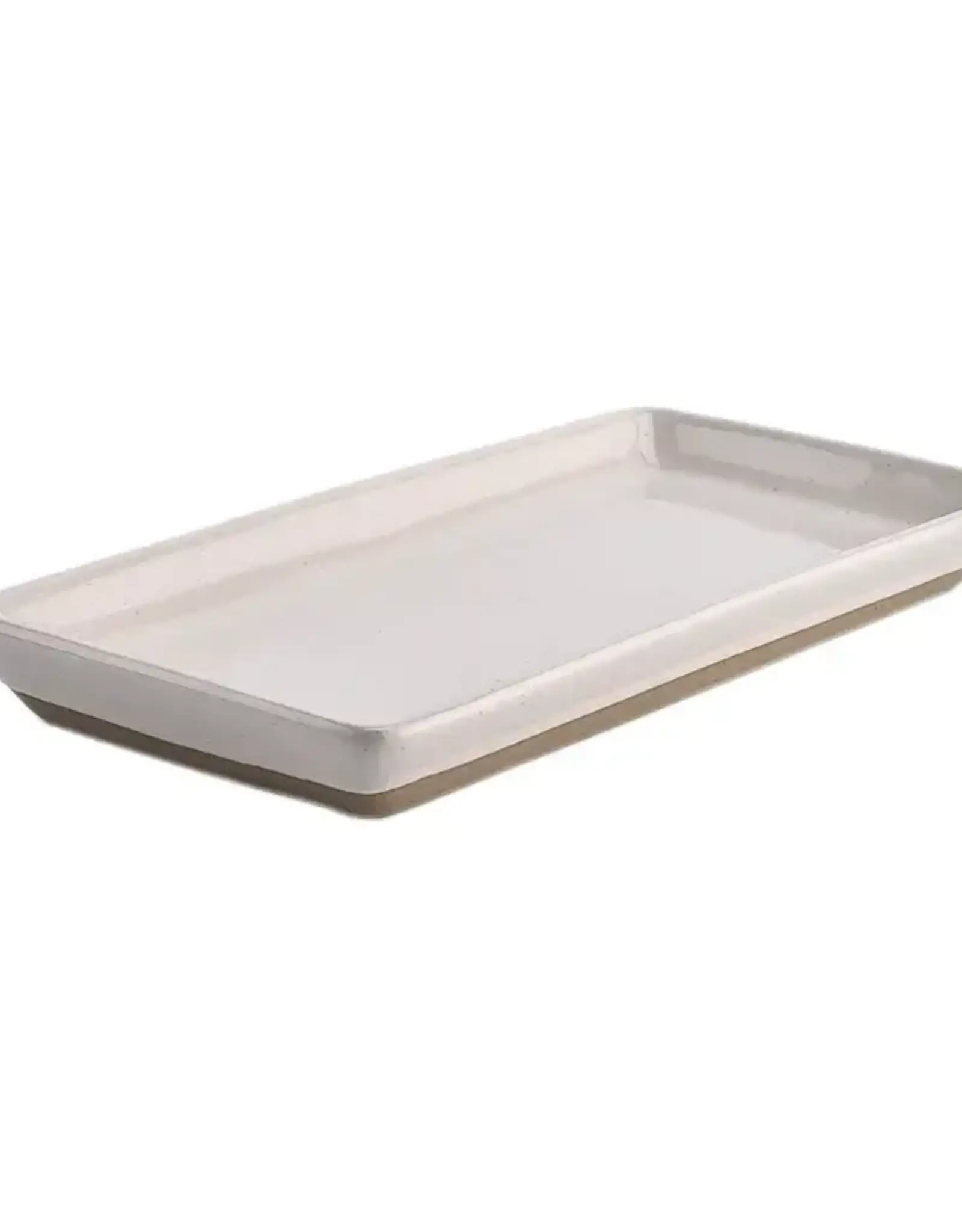 Cream Stoneware Tray