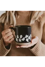 Ghost Pattern Stoneware Coffee Mug