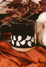 Ghost Pattern Stoneware Coffee Mug
