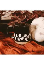 Ghost Pattern Stoneware Coffee Mug