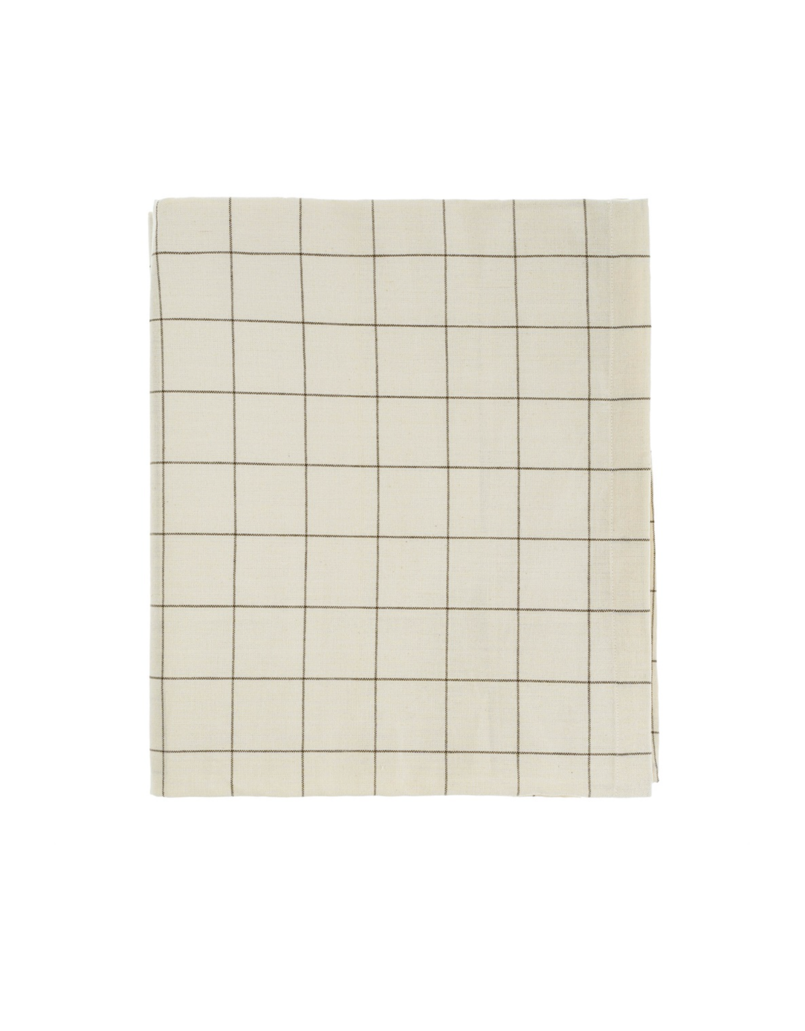 Check Tablecloth, Taupe 104 x 60