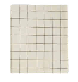 Check Tablecloth, Taupe 104 x 60