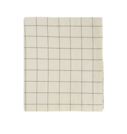 Check Tablecloth, Taupe 104 x 60