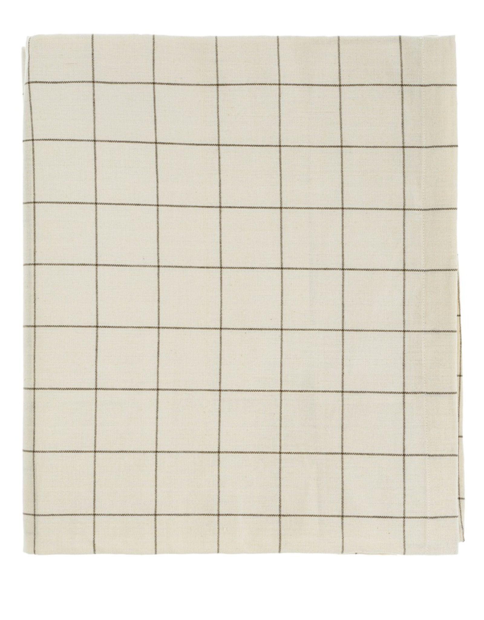 Check Tablecloth, Taupe 104 x 60