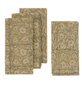 Lata Block Print Napkins S/4