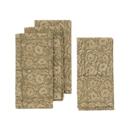 Lata Block Print Napkins S/4