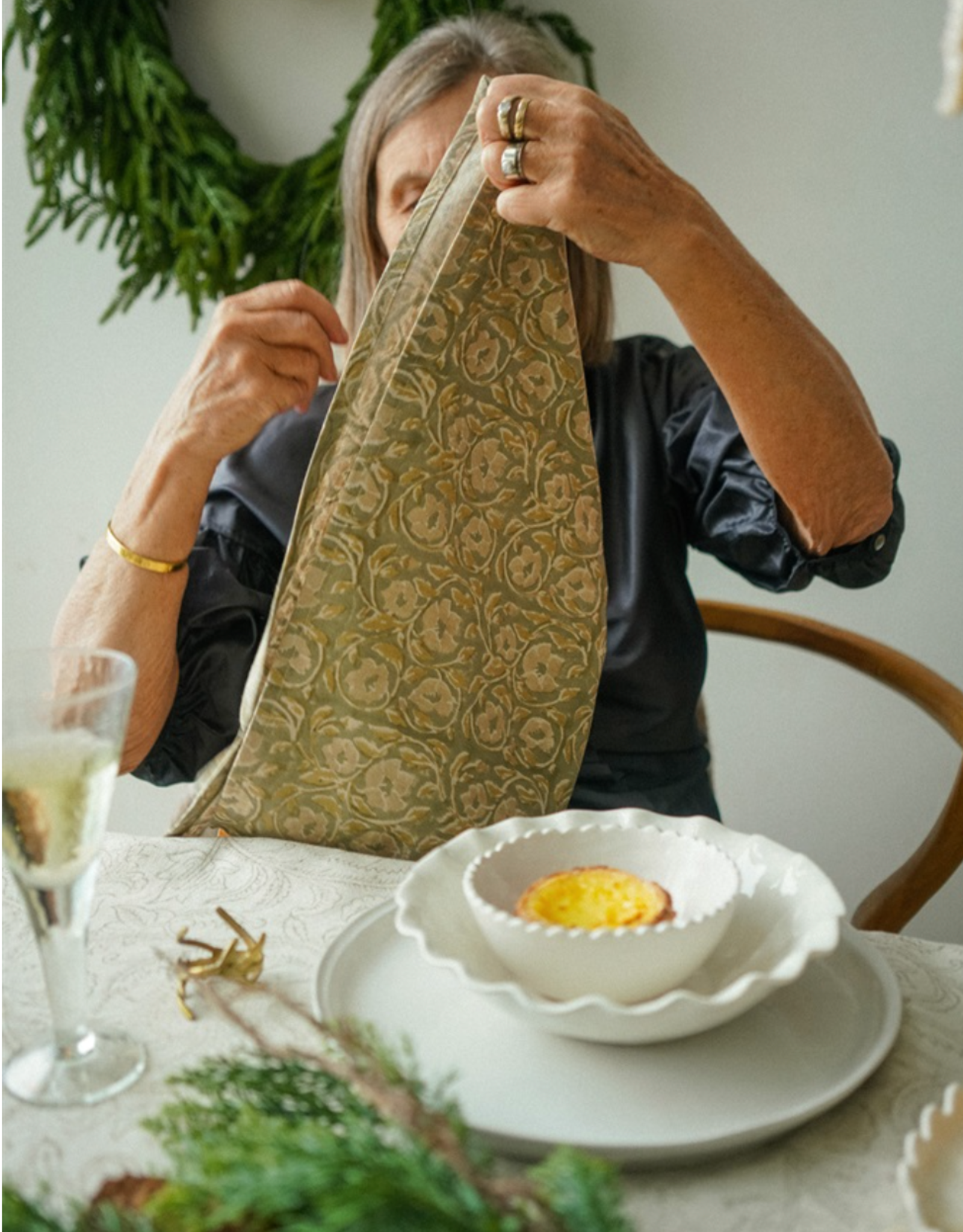 Lata Block Print Napkins S/4
