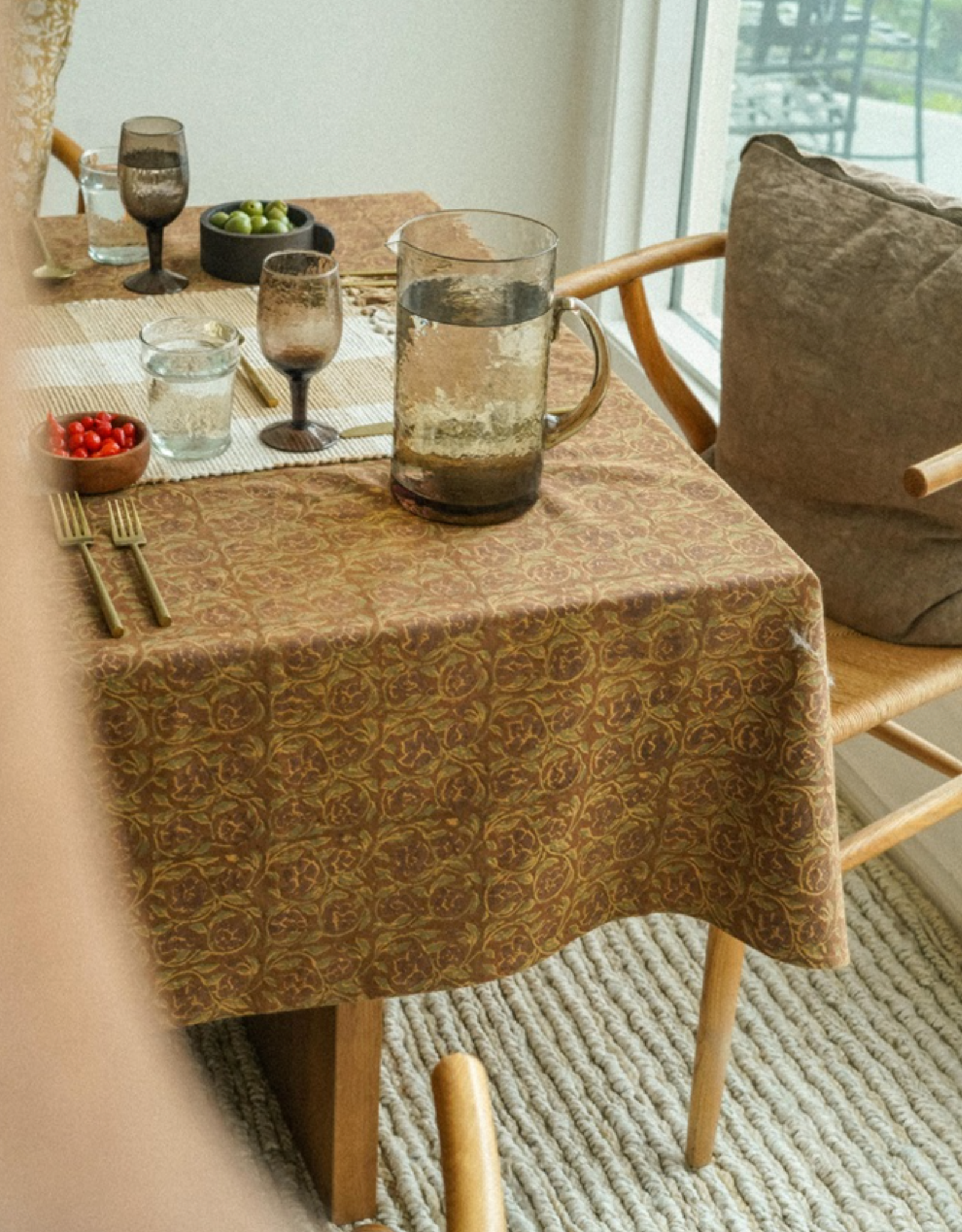 Mayur Block Print Tablecloth