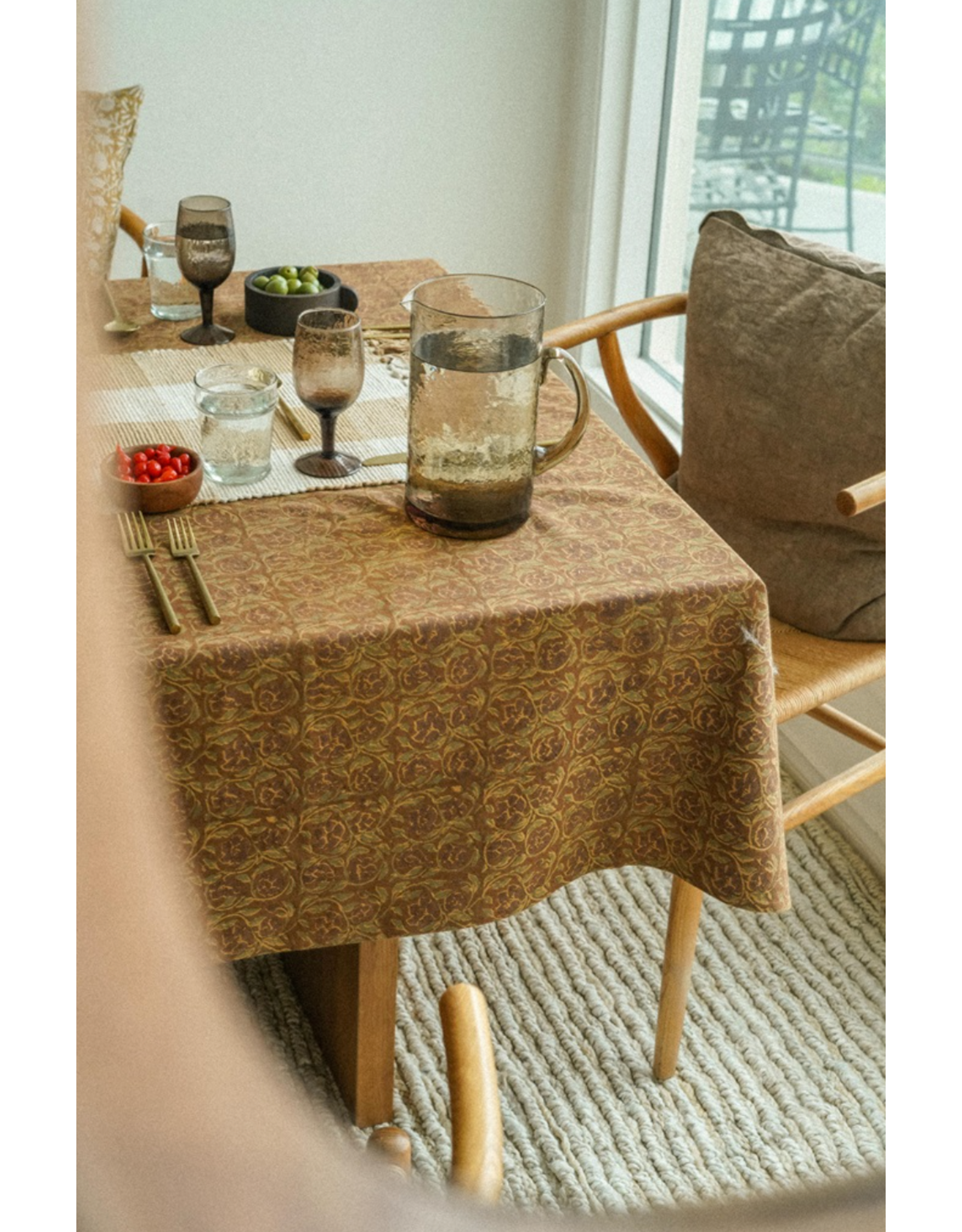 Mayur Block Print Tablecloth