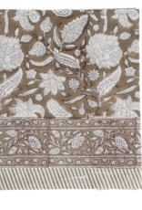 Sable Block Print Tablecloth 104 x 60 Sable Block Print Tablecloth 104 x 60