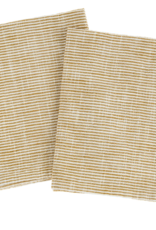Chef Stripe Tea Towels S/2, Ochre Chef Stripe Tea Towels S/2, Ochre
