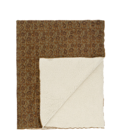 Mayur Block Print Sherpa Throw