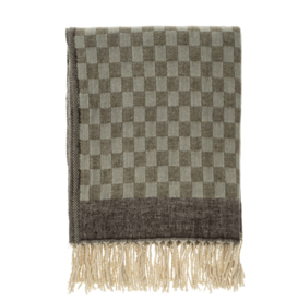 Checkered Jacquard Throw, Dawn