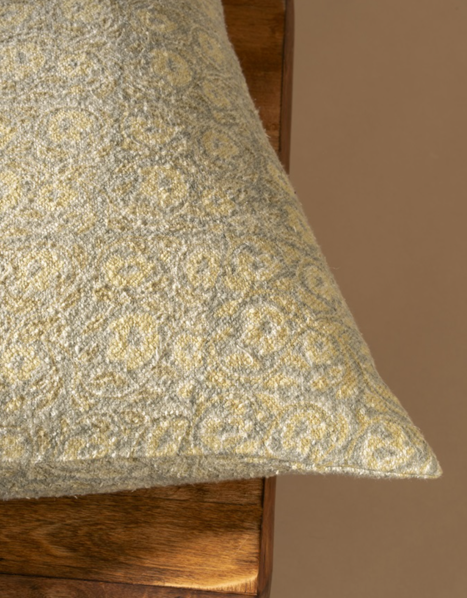 16x24 Lata Block Print Boucle Pillow