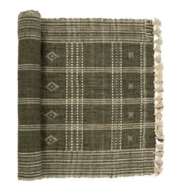 Bhujodi Wool Handloom Runner, Cedar
