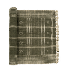 Bhujodi Wool Handloom Runner, Cedar