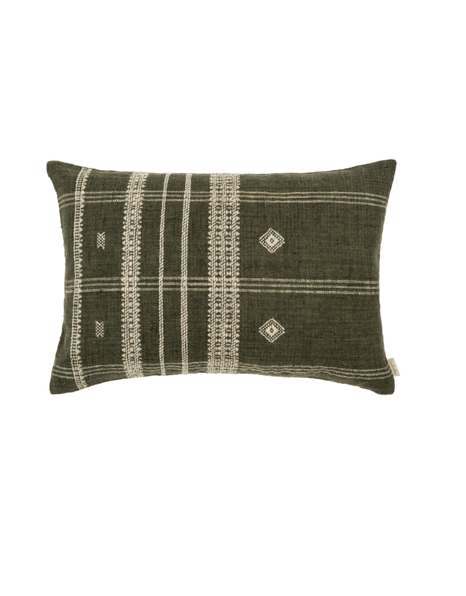 Bhujodi Wool Handloom Pillow - Cedar, 16x24