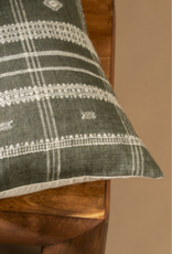 16x24 Bhujodi Wool Handloom Pillow, Cedar