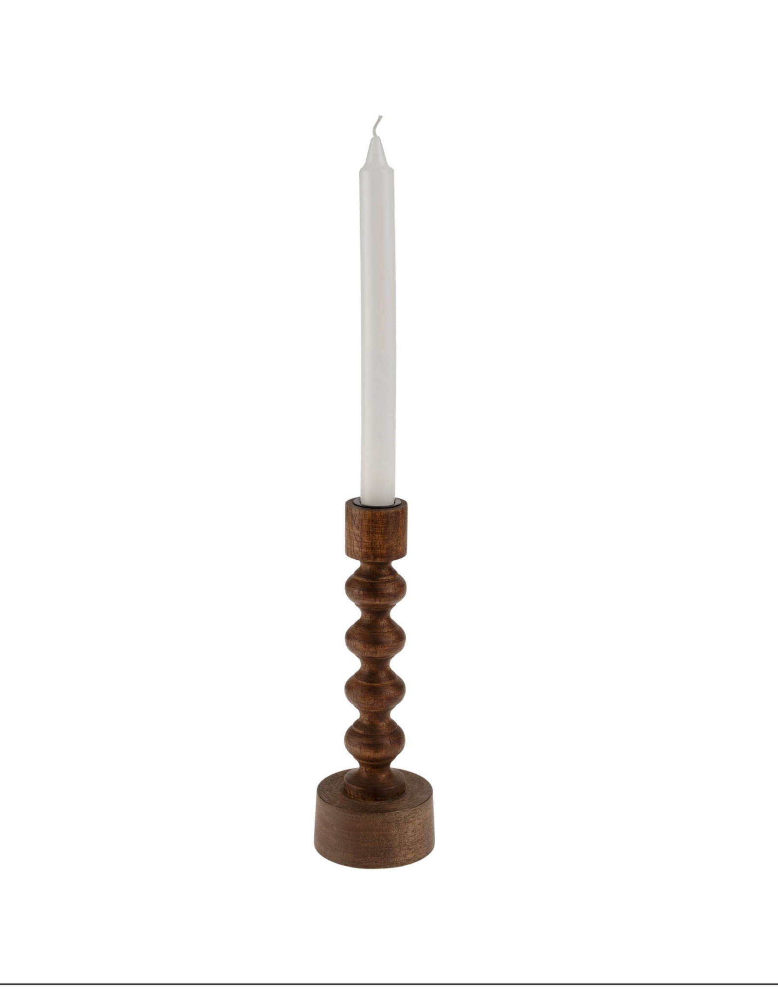 Woodspun Candle Holder -Large