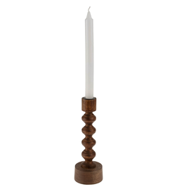 Woodspun Candle Holder -Large