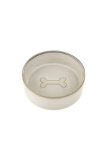 Pottery Pet Bowl White Small