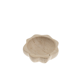 Travertine Lotus Salt Bowl