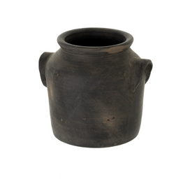 Milos Burnt Terracotta Urn S