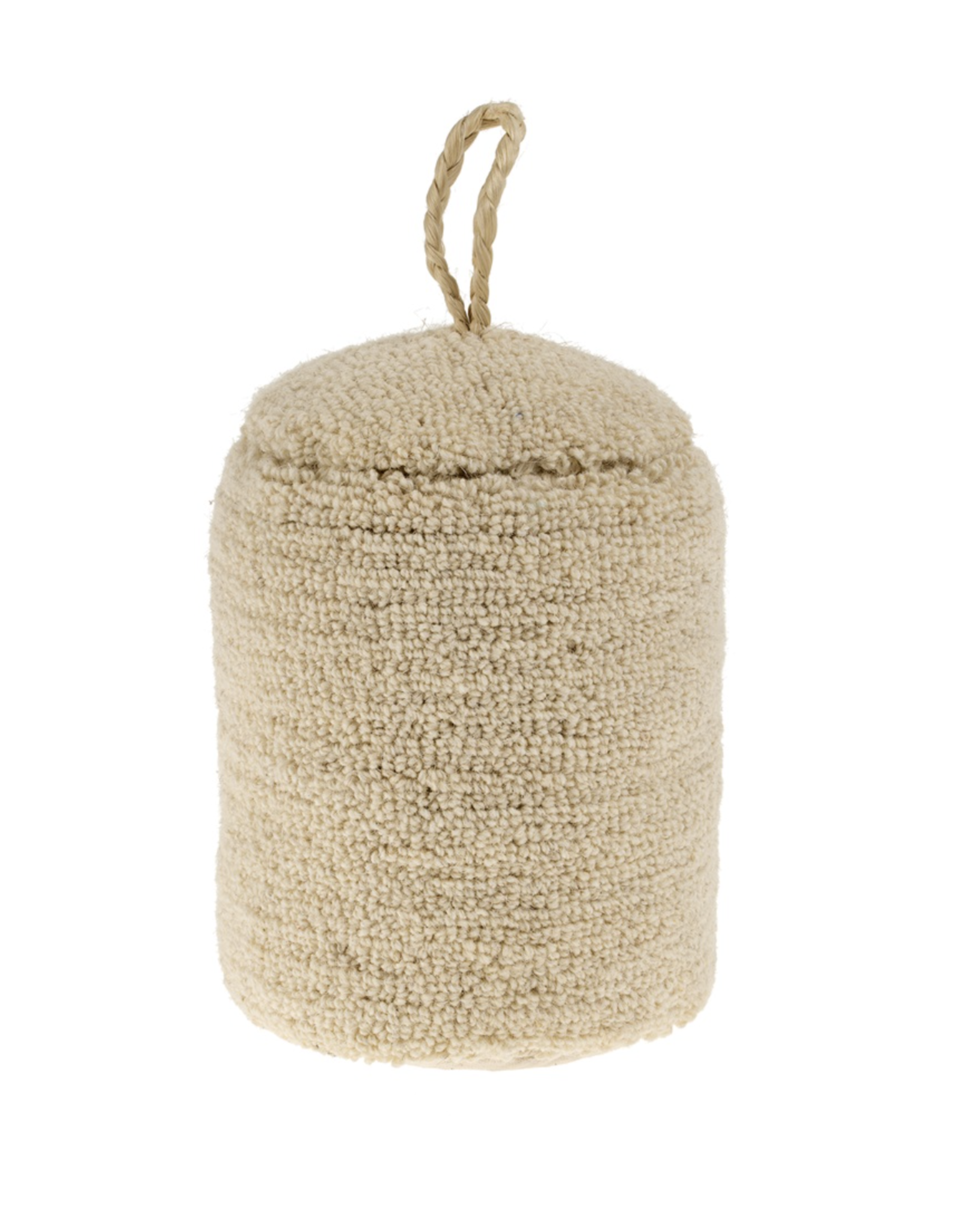 Wool Loop Doorstop, Ivory