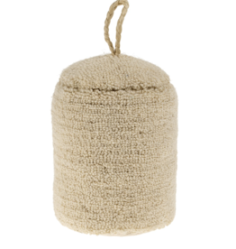 Wool Loop Doorstop, Ivory