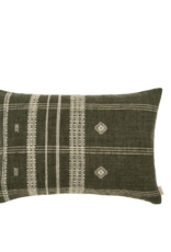 16x24 Bhujodi Wool Handloom Pillow, Cedar