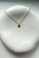 Letter Cubic Zirconia Charm