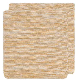 Ochre Knit Dishcloths Set of 2
