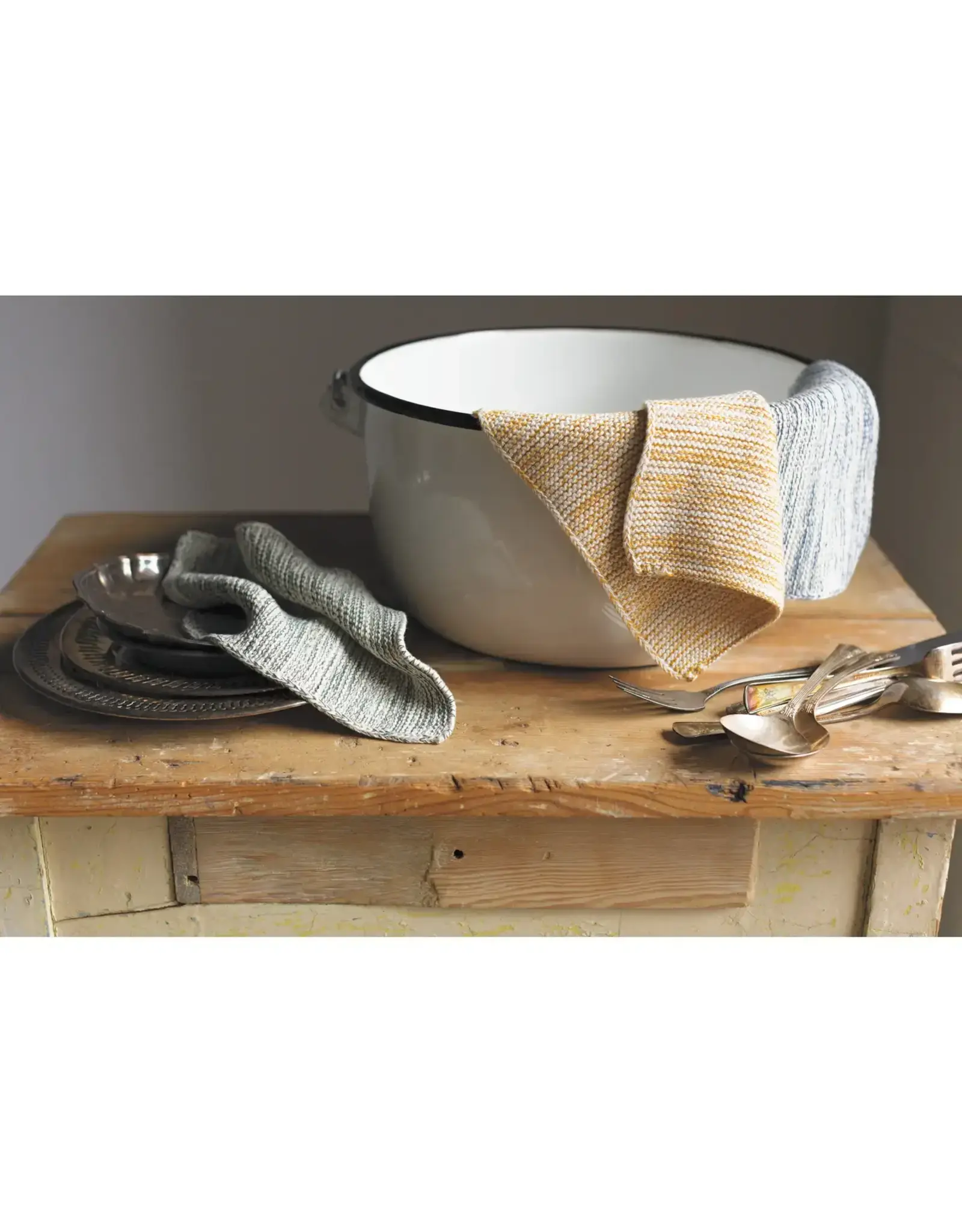 Ochre Knit Dishcloths Set of 2